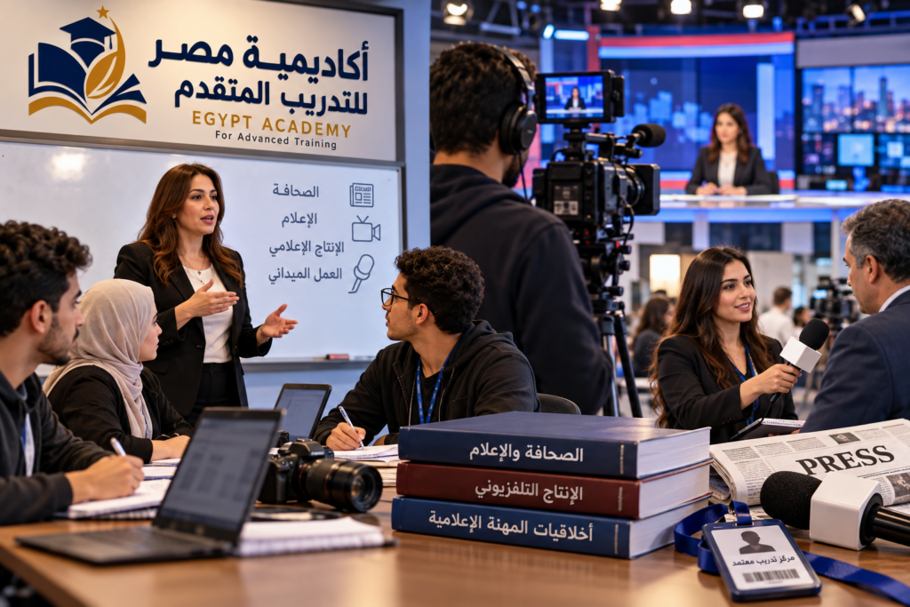 بتدريب ميداني داخل القنوات الفضائية.. «أكاديمية مصر» تستقبل دفعة جديدة ببرنامج الصحافة والإعلام
